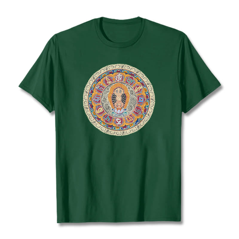 Camiseta de algodón con Buddha Stones - Verde bosque - 2XL - image 7