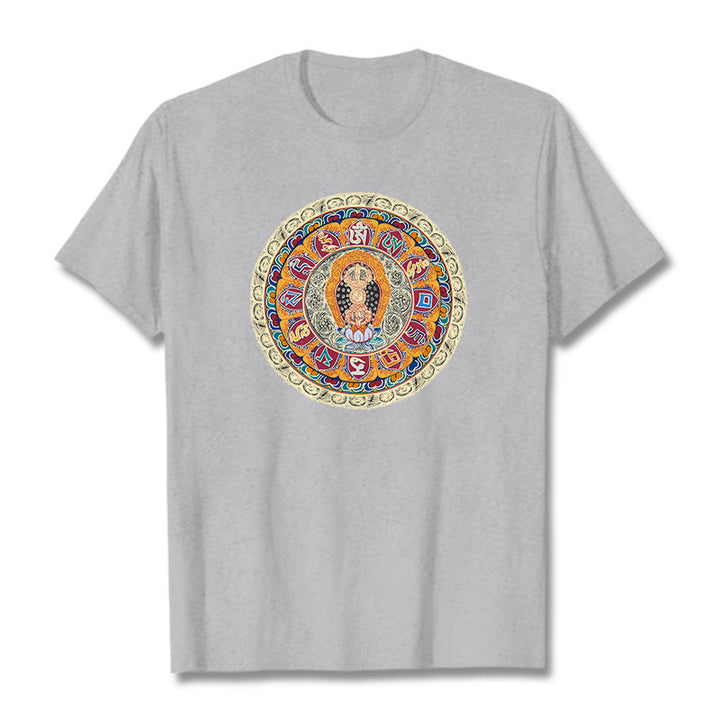 Camiseta de algodón con Buddha Stones - Gris claro - 2XL - image 17