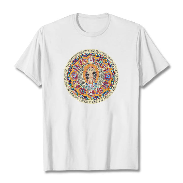 Camiseta de algodón con Buddha Stones - Blanco - 2XL - image 10