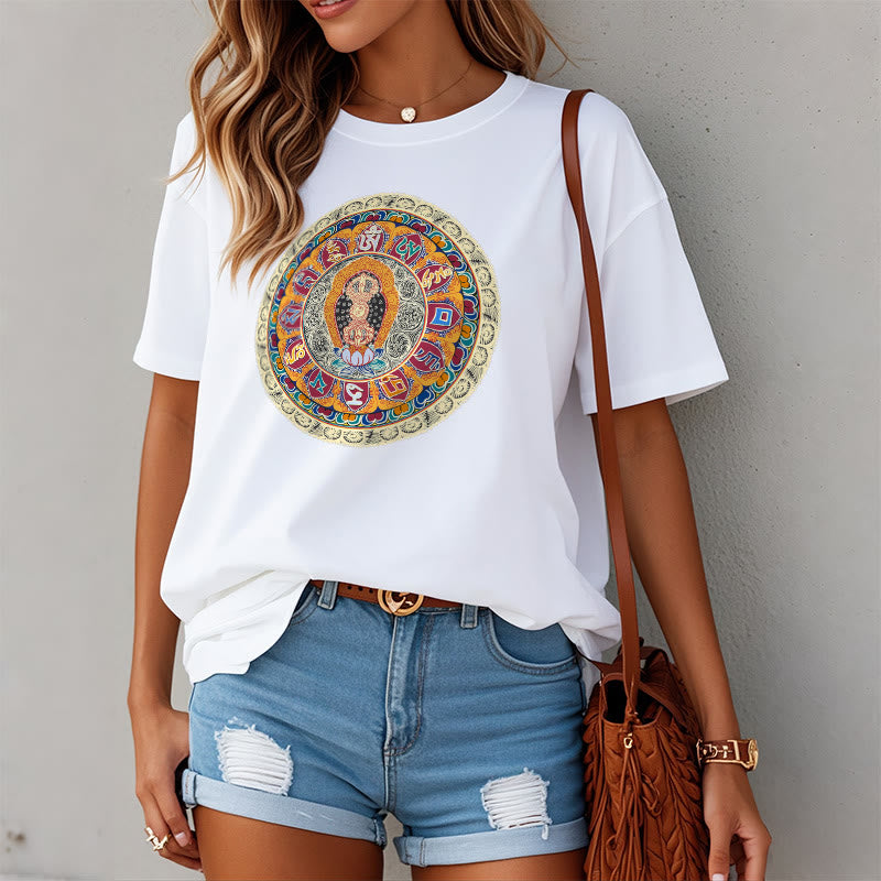 Camiseta de algodón con Buddha Stones - image 11