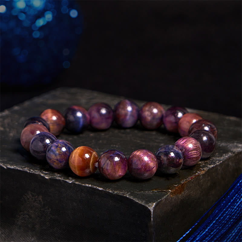 Pulsera de confianza con varias Buddha Stones y ojo de tigre