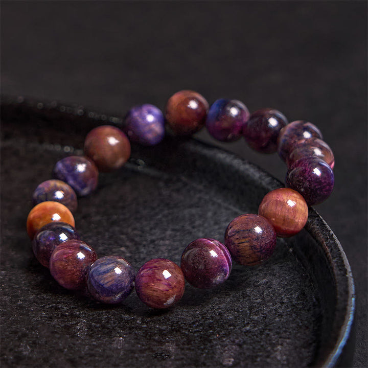Pulsera de confianza con varias Buddha Stones y ojo de tigre