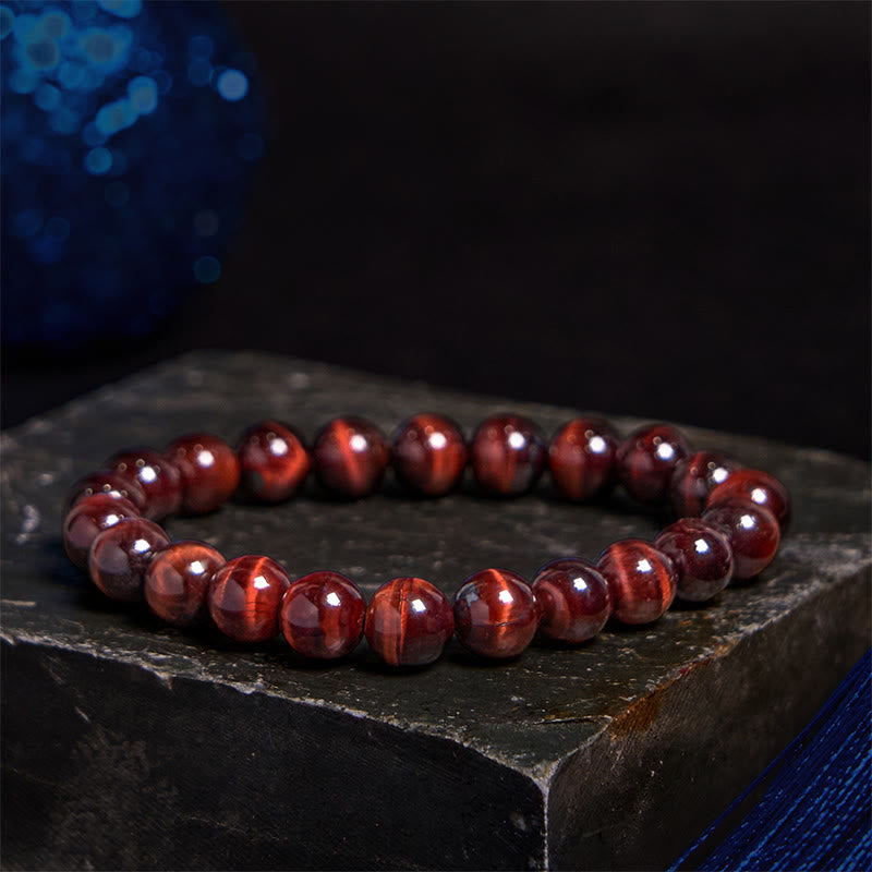 Pulsera de confianza con varias Buddha Stones y ojo de tigre