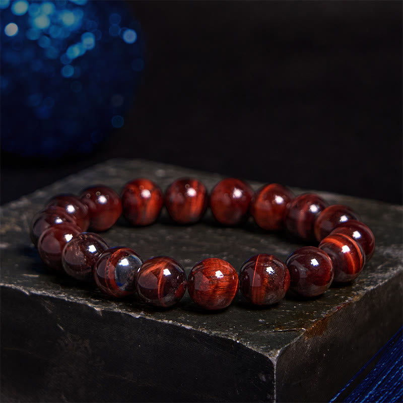 Pulsera de confianza con varias Buddha Stones y ojo de tigre
