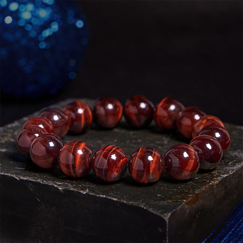 Pulsera de confianza con varias Buddha Stones y ojo de tigre