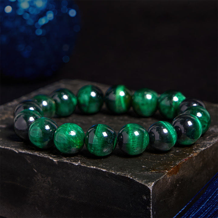 Pulsera de confianza con varias Buddha Stones y ojo de tigre