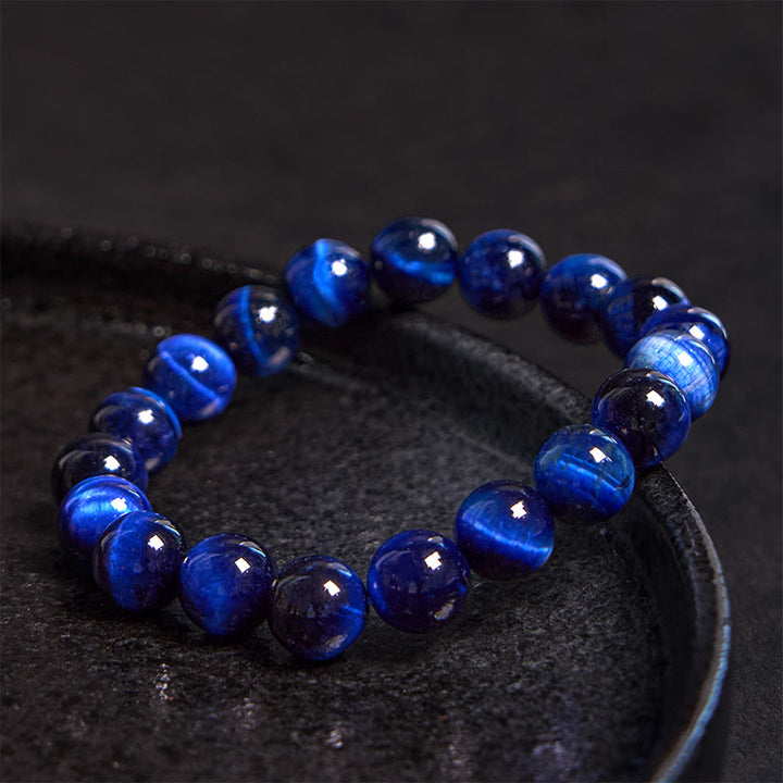 Pulsera de confianza con varias Buddha Stones y ojo de tigre