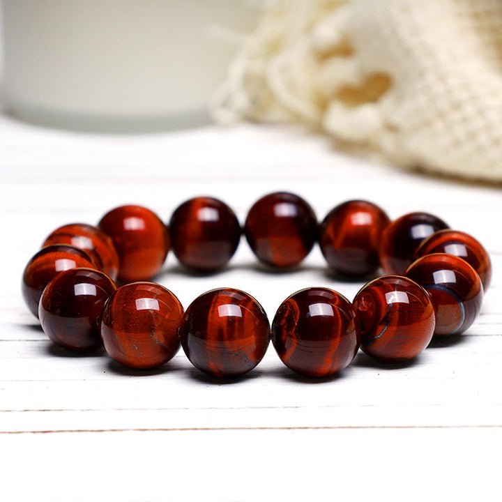 Pulsera de confianza con varias Buddha Stones y ojo de tigre