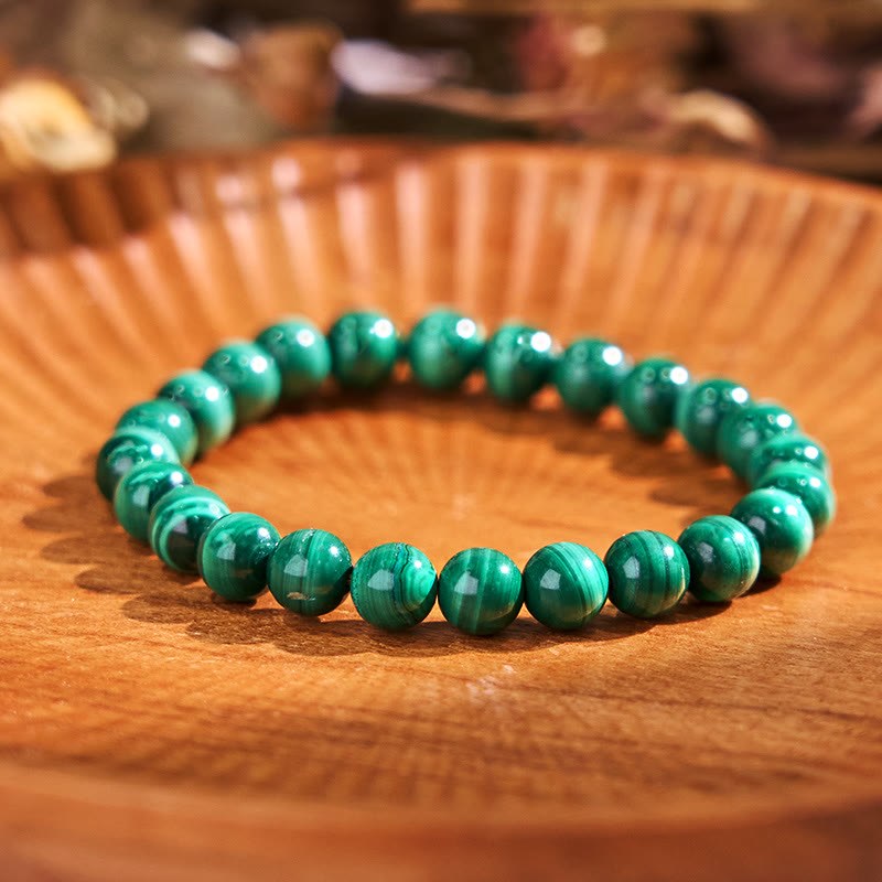 Pulsera de la calma con piedra de Buda, varios cristales, malaquita, lazurita y hemimorfita - Ojo de tigre verde claro (circunferencia de la muñeca: 14-16 cm) - image 3