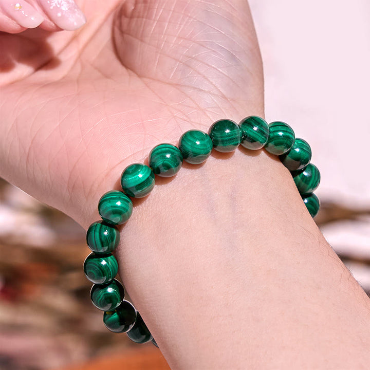 Pulsera de la calma con piedra de Buda, varios cristales, malaquita, lazurita, lapislázuli y hemimorfita. - image 4