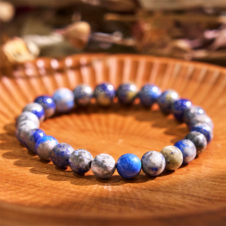 Pulsera de la calma con piedra de Buda, varios cristales, malaquita, lazurita, lapislázuli y hemimorfita. - Lazurita (circunferencia de la muñeca: 14-16 cm) - image 6