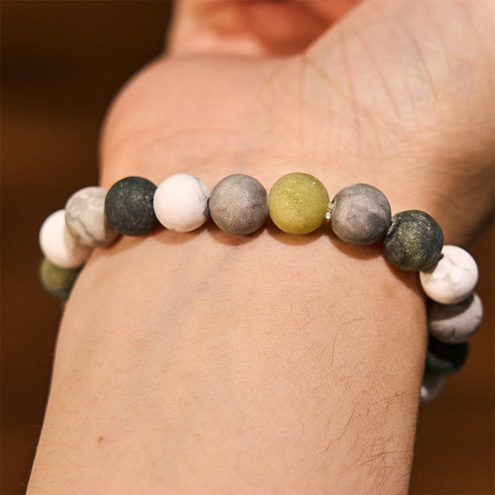 Pulsera de la calma con piedra de Buda, varios cristales, malaquita, lazurita, lapislázuli y hemimorfita. - image 46
