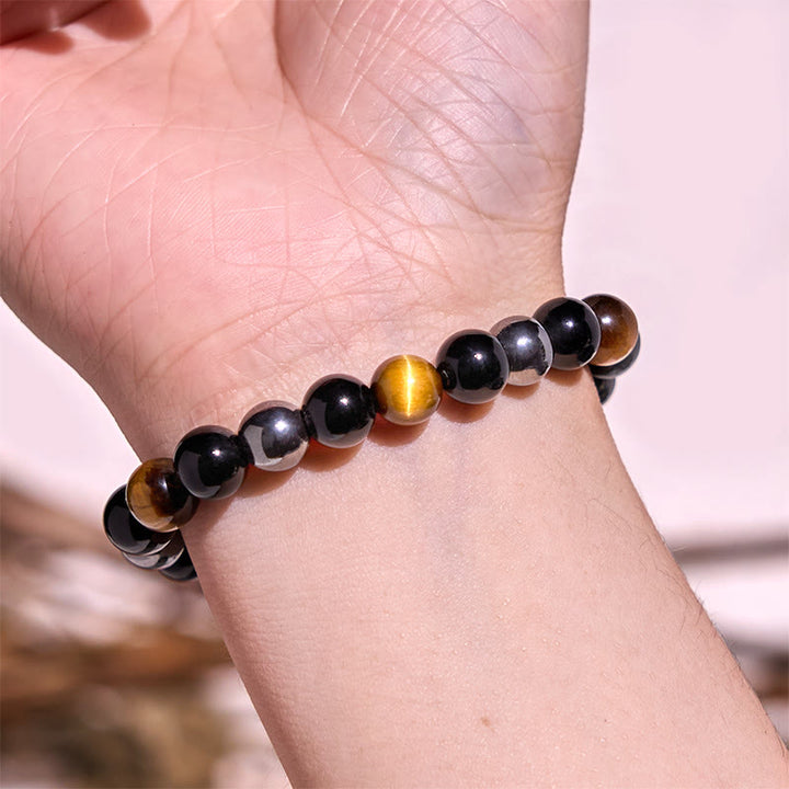 Pulsera de la calma con piedra de Buda, varios cristales, malaquita, lazurita, lapislázuli y hemimorfita. - image 70