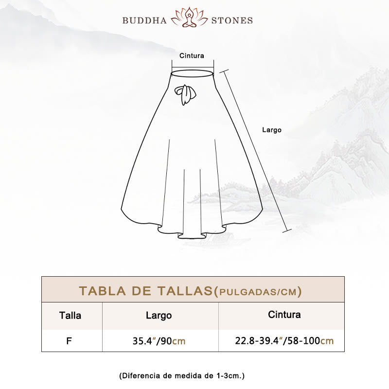 Buddha Stones Dos Estilos Para Usar Bohemio Verano Líneas de Elefante Vestido de Falda con Cierre de Cordón