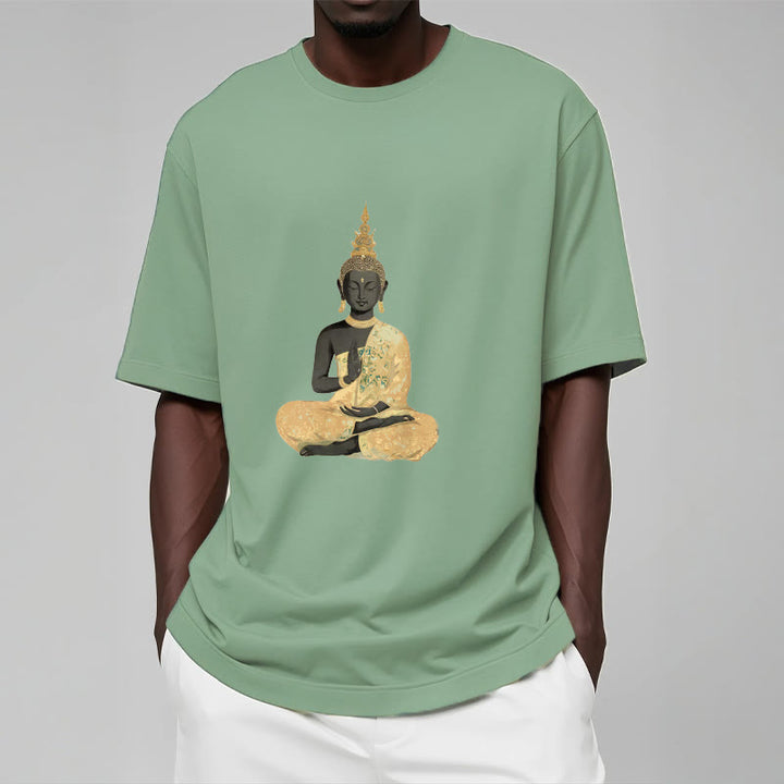 Camiseta de algodón con estampado de Buddha Stones de Buda - image 17