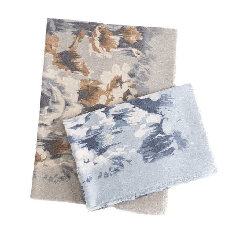 Chal tibetano con Buddha Stones , estampado étnico retro de rosas, bufanda cálida y acogedora para otoño e invierno - image 11