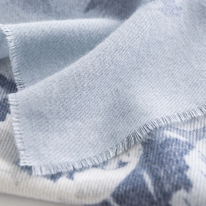 Chal tibetano con Buddha Stones , estampado étnico retro de rosas, bufanda cálida y acogedora para otoño e invierno - image 6