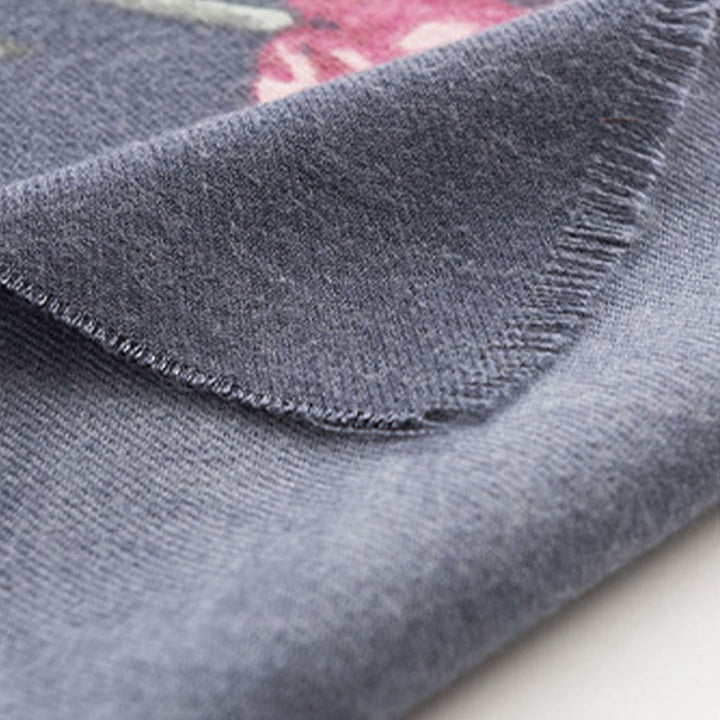 Chal tibetano con Buddha Stones , elegante estampado de flores, bufanda suave y cálida para otoño e invierno