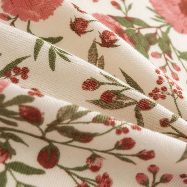 Chal tibetano con Buddha Stones, elegante, estilo dulce, estampado de hojas y flores grandes, suave y cálido para otoño e invierno - image 6