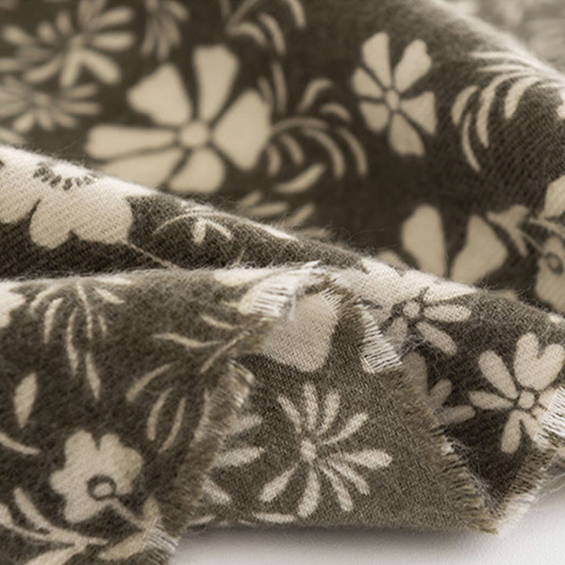 Chal tibetano con Buddha Stones y estampado de margaritas frescas para otoño e invierno, suave y cálido, para viajes - image 9