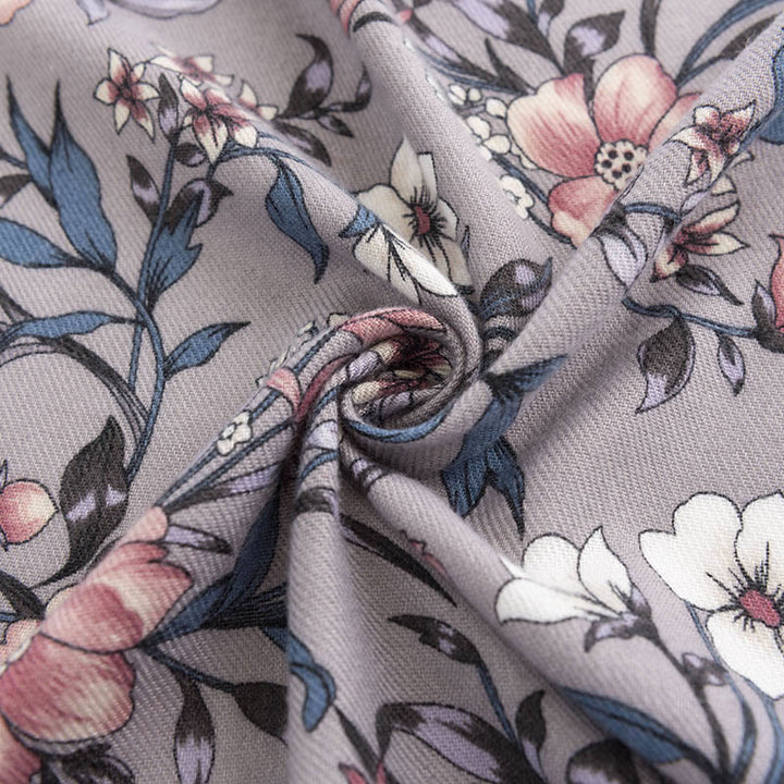 Chal tibetano con Buddha Stones, estampado retro de camelia japonesa en flor, bufanda suave y cálida para otoño e invierno - image 4