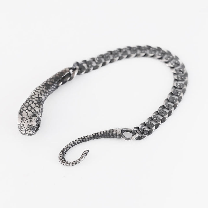 Pulsera con bendición del año de la serpiente y textura en forma de serpiente con Buddha Stones en plata esterlina - image 10