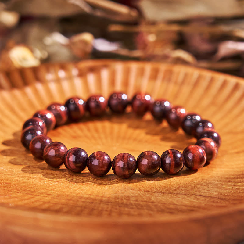 Pulsera Pasión Coraje Serie Naranja Rojo Buddha Stones Inspiran Creatividad