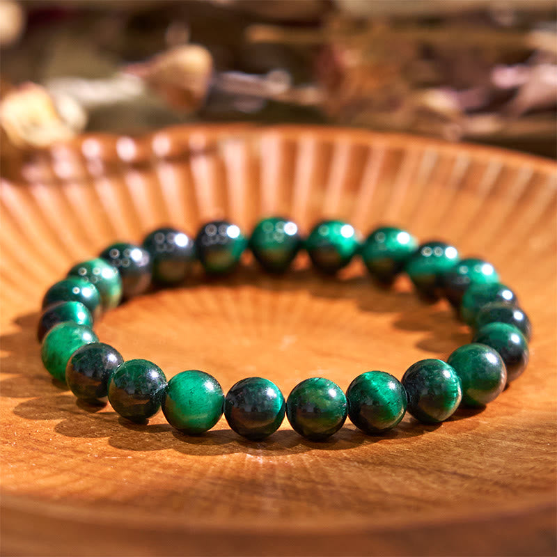 Pulsera de apoyo para el equilibrio y la calma de la serie verde Love Self de Buddha Stones