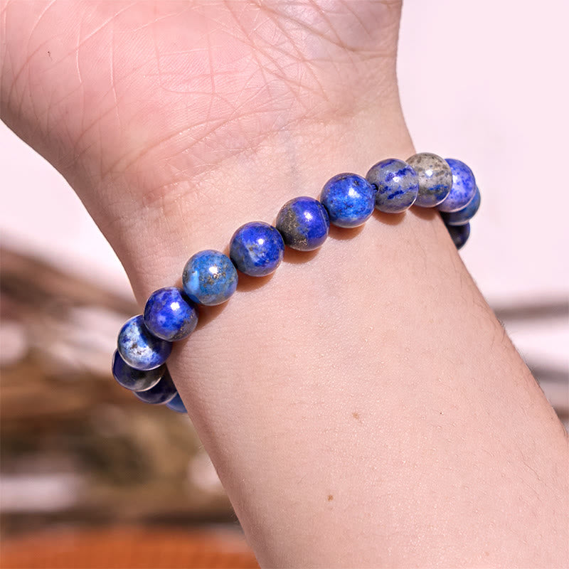 Pulsera de tranquilidad y calma de la serie azul Let The Past Go de Buddha Stones