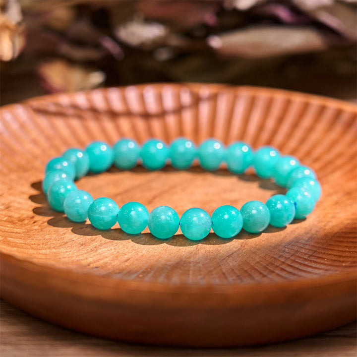 Pulsera de tranquilidad y calma de la serie azul Let The Past Go de Buddha Stones