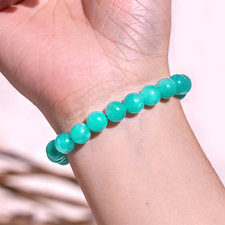Pulsera de tranquilidad y calma de la serie azul Let The Past Go de Buddha Stones