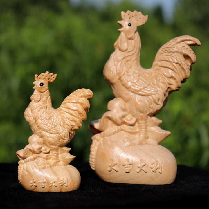 Estatua de madera de durazno con el símbolo Fu del zodiaco chino del año de la serpiente y Buddha Stones para decoración del hogar - image 27