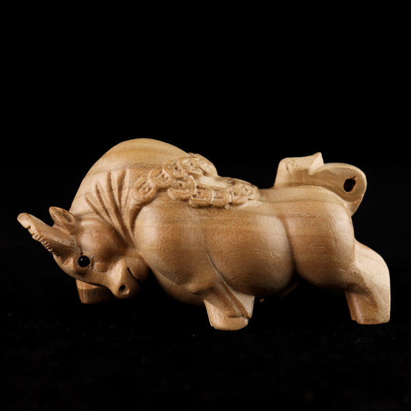 Estatua de madera de durazno con el símbolo Fu del zodiaco chino del año de la serpiente y Buddha Stones para decoración del hogar - image 12