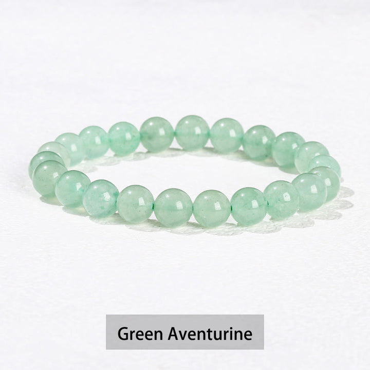 Pulsera curativa de cuarzo rosa, amatista, aventurina verde y varias piedras de cristal de Buddha Stones - Aventurina verde - 10 mm (circunferencia de la muñeca 14-16 cm) - image 10