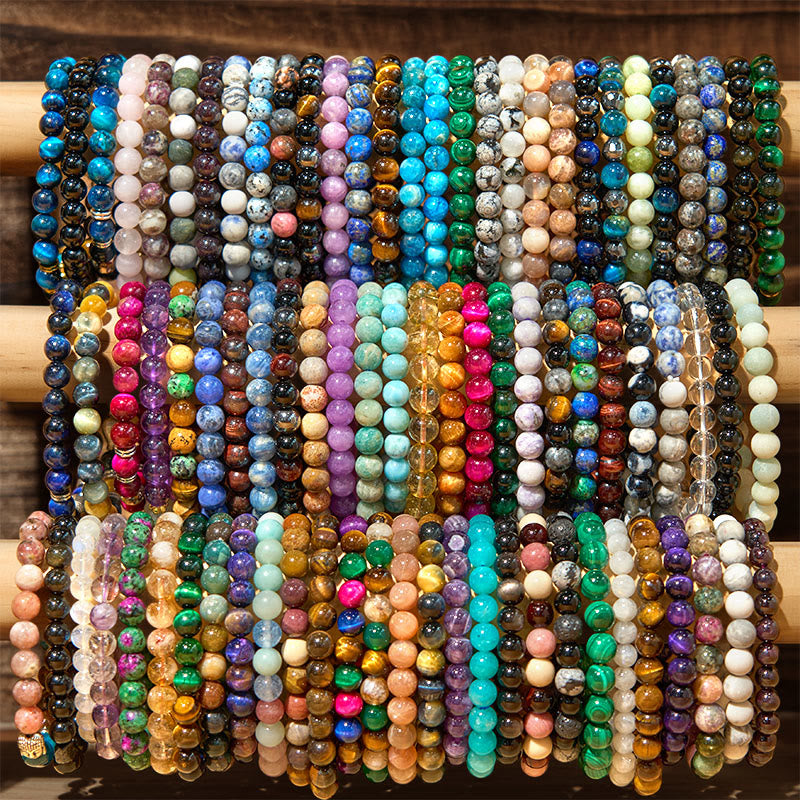 Pulsera de la calma con piedra de Buda, varios cristales, malaquita, lazurita y hemimorfita - image 0