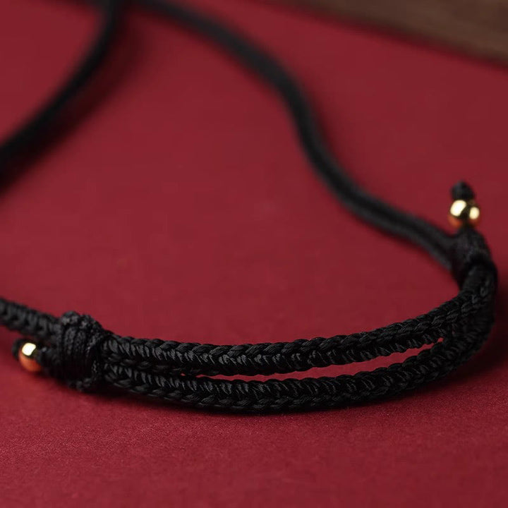 Colgante de collar con bendición de hilo negro con Buddha Stones y cinabrio del zodíaco chino - image 17