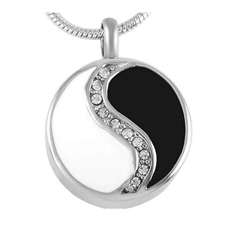 Colgante de collar de acero de titanio con armonía de Buddha Stones y Yin Yang - image 4
