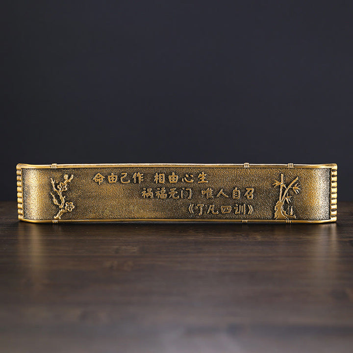 Quemador de incienso de aleación con forma de barco de pesca de bambú y Buddha Stones, quemador de incienso curativo, decoración - image 4