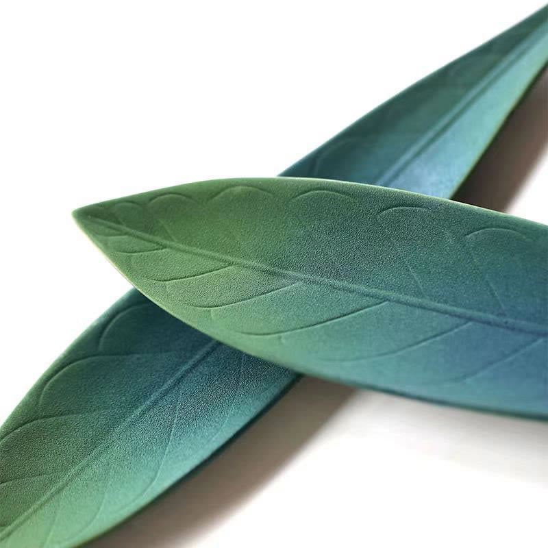 Quemador de incienso de cerámica con forma de hoja de sauce y Buddha Stones para curación - image 5