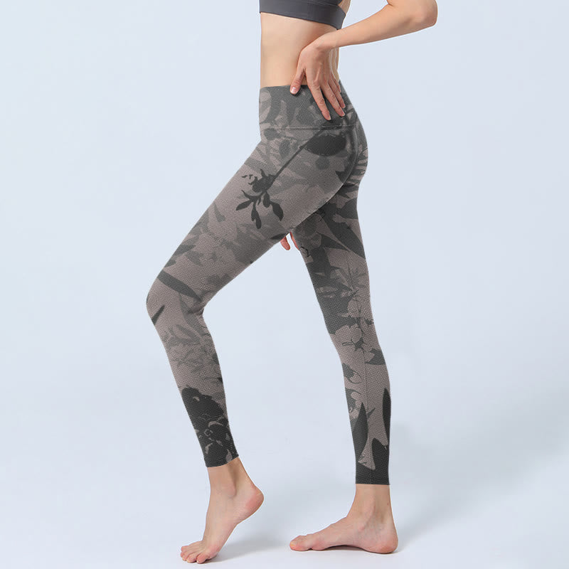 Leggings de yoga para mujer con estampado de Buddha Stones - image 3