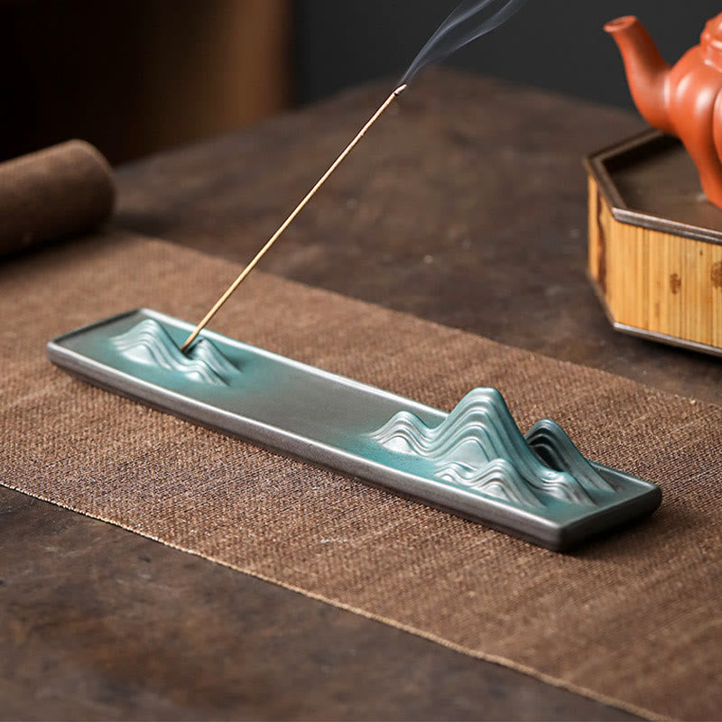 Quemador de incienso de cerámica con forma de conejo, luna y Buddha Stones, PiXiu, para curación de montañas - image 19