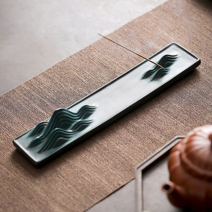 Quemador de incienso de cerámica con forma de conejo, luna y Buddha Stones, PiXiu, para curación de montañas - image 18