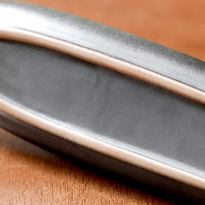 Quemador de incienso de cerámica curativo de bambú con forma de mariposa, tres Buddha Stones