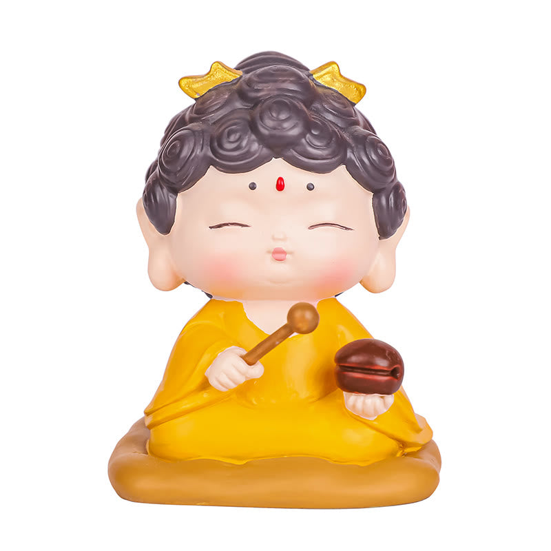 Estatua de resina de Buddha Stones Amitabha con loto para meditación y piedras de Buda, decoración del hogar con compasión - image 9