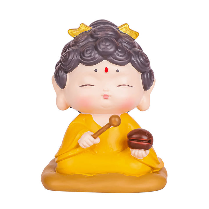 Estatua de resina de Buddha Stones Amitabha con loto para meditación y piedras de Buda, decoración del hogar con compasión - image 9