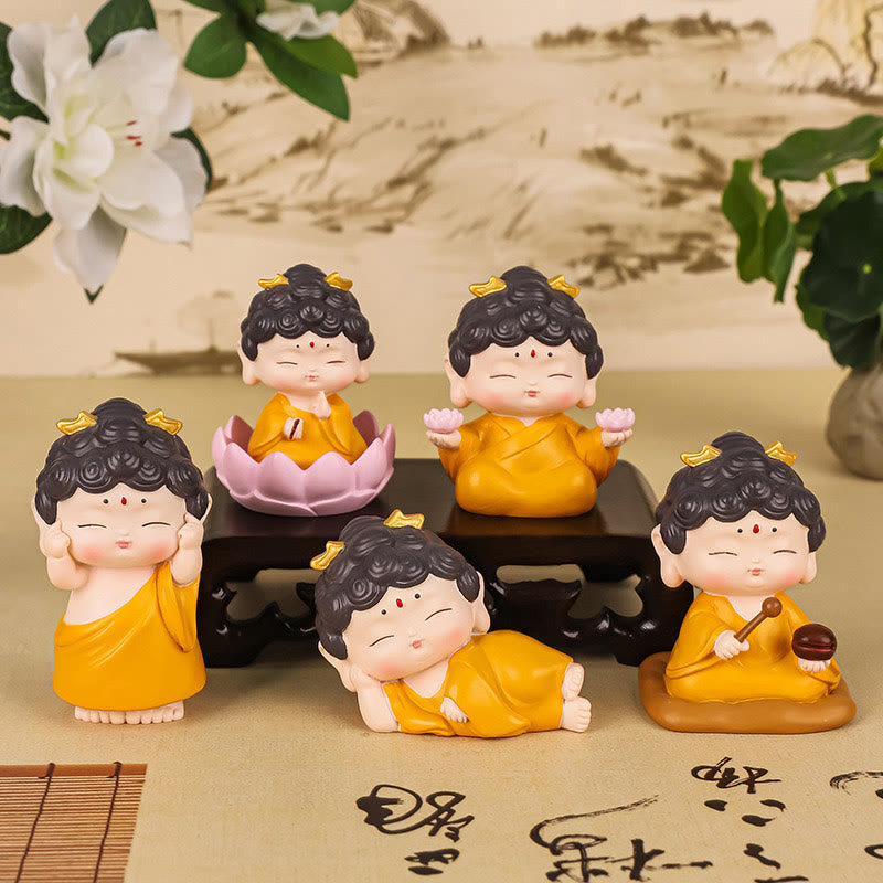 Estatua de resina de Buddha Stones Amitabha con loto para meditación y piedras de Buda, decoración del hogar con compasión - image 18