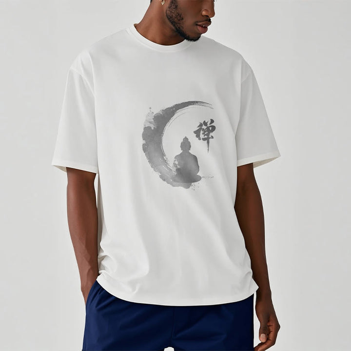 Camiseta de algodón con estampado de Buddha Stones de Buda - image 3