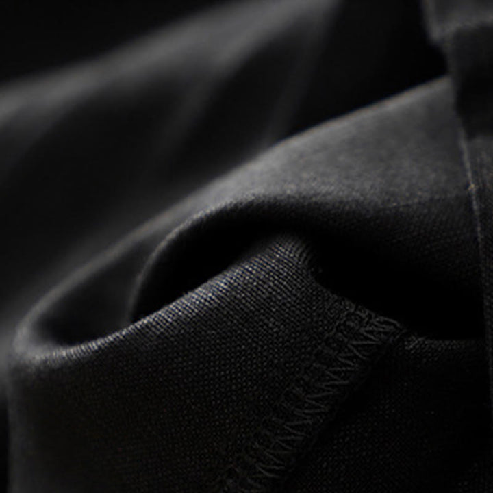 Pantalones de lino y algodón elásticos con bolsillos y botones en la parte delantera y trasera de color liso con Buddha Stones para mujer - image 33