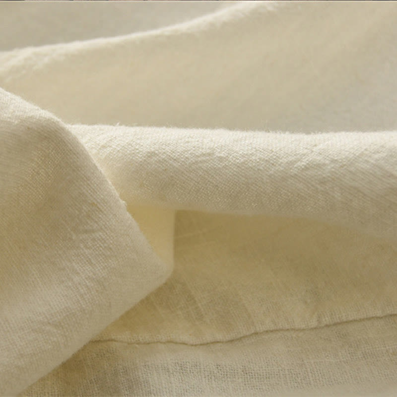 Pantalones de mujer de algodón y ramio con forro polar y cintura elástica de color liso y casual con Buddha Stones y bolsillos - image 10