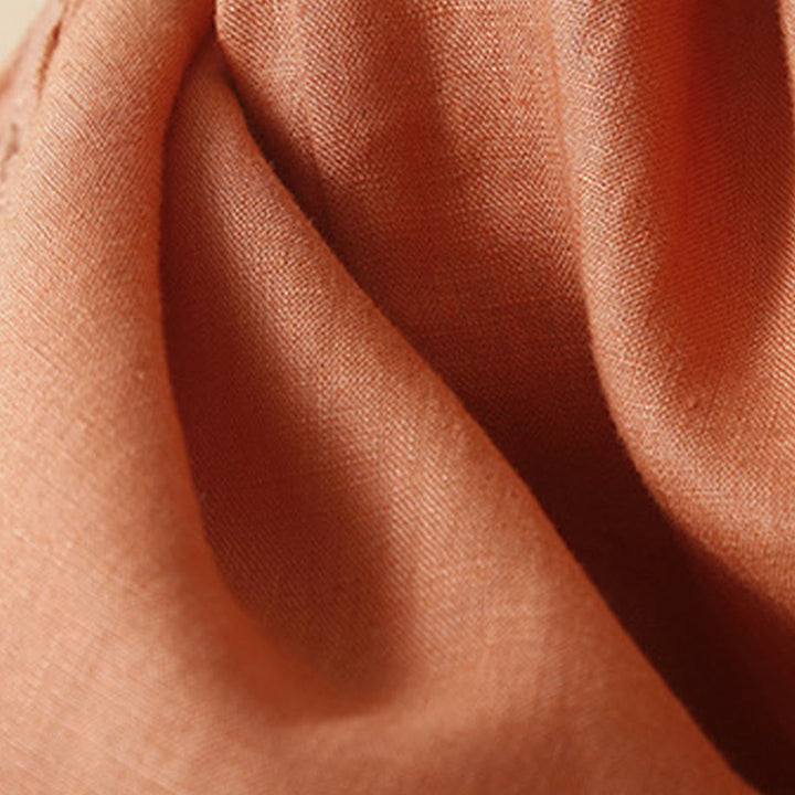 Pantalones de lino con bordado de flores en los laterales y bolsillos para mujer con Buddha Stones